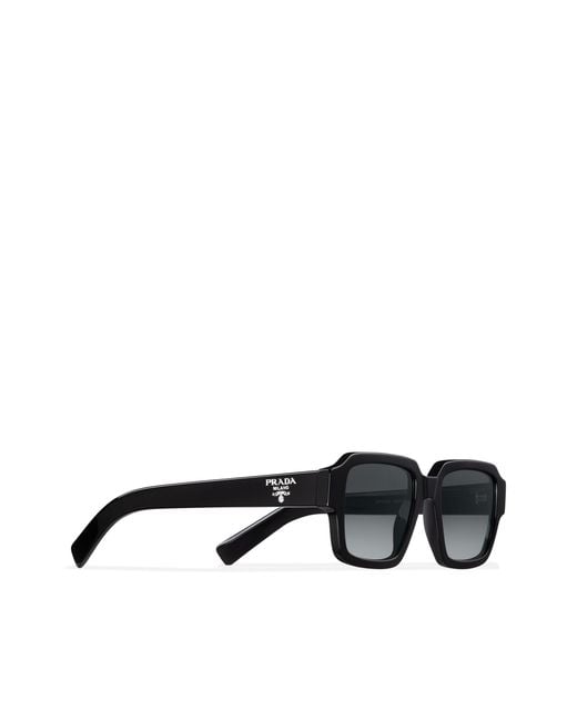 Prada Black Sunglasses With Logo for men
