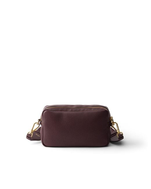 Prada Brown Small Leather Shoulder Bag