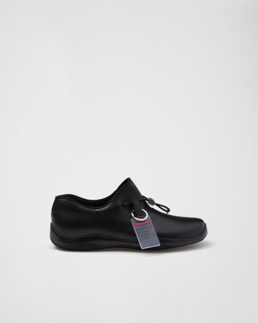 Sneakers Toblach Senza Lacci di Prada in Black da Uomo