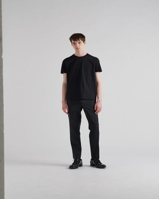 Prada Blue Slim-Fit Crew-Neck Cotton T-Shirts Pack Of Three Xxxl for men