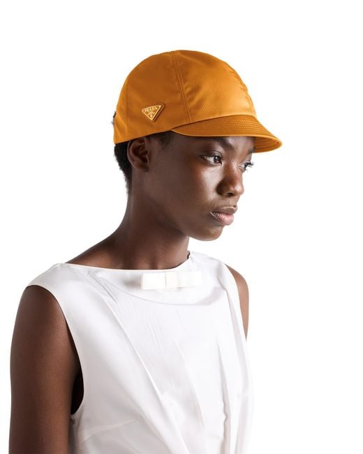 Prada Orange Re-Nylon Cap, Amber