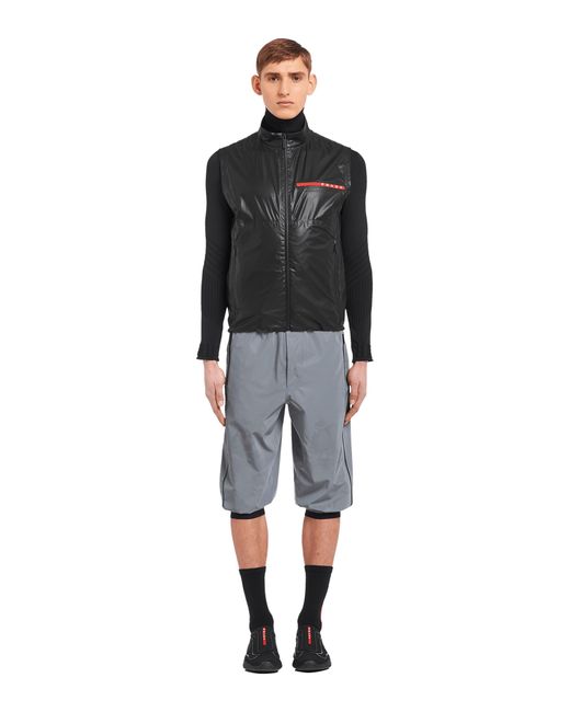Prada Black Light Re-Nylon Vest for men