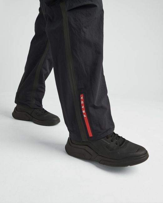 Prada Blue Light Technical Fabric Pants for men