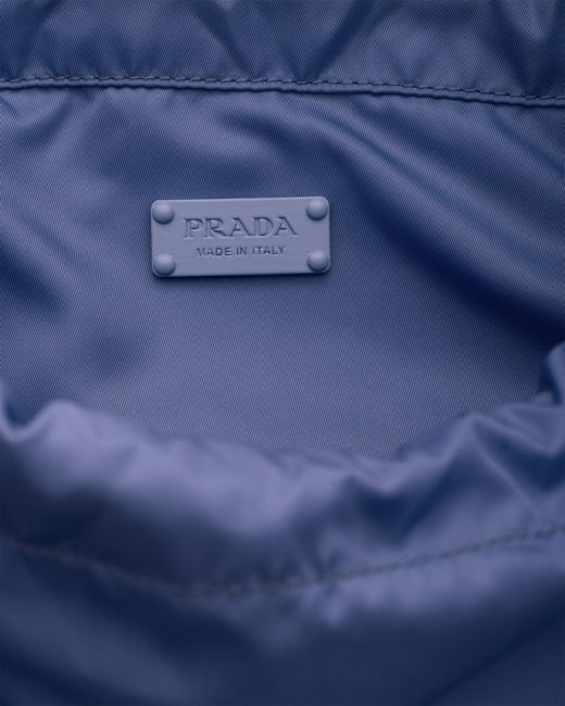 Prada Blue Re-Nylon Drawstring Backpack