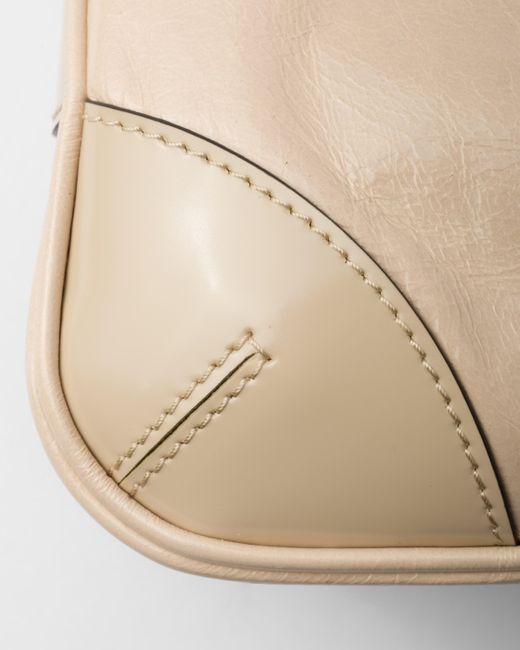 Prada Natural Re-Edition 2002 Small Leather Shoulder Bag