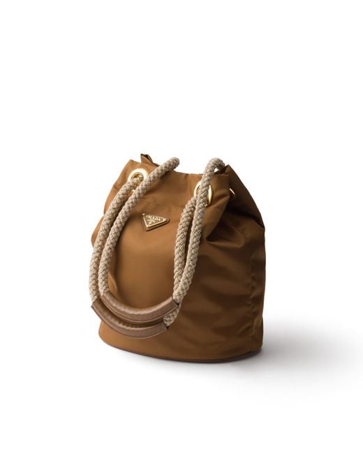 Secchiello Mariner Small di Prada in Brown