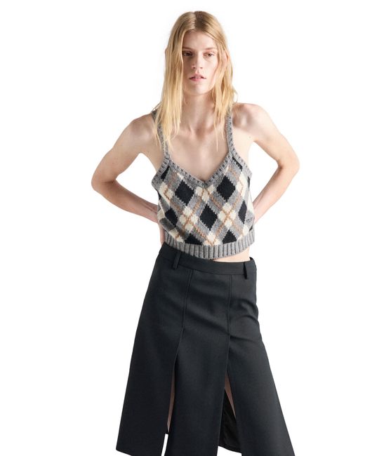 Prada Black Wool Skirt