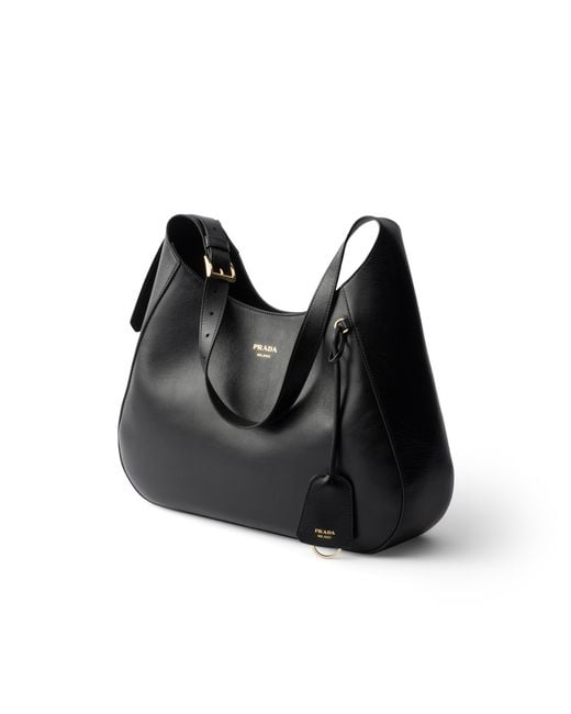 Prada Black Boogie Large Leather Bag