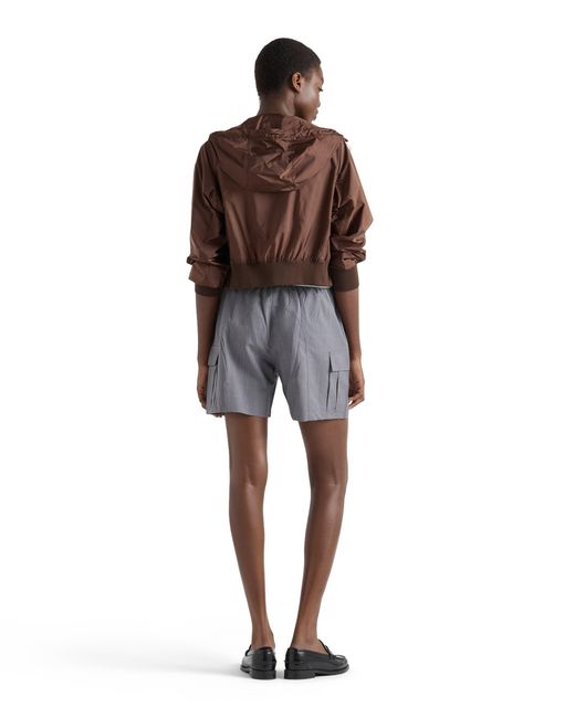 Prada Brown Lightweight Re-Nylon Blouson Jacket