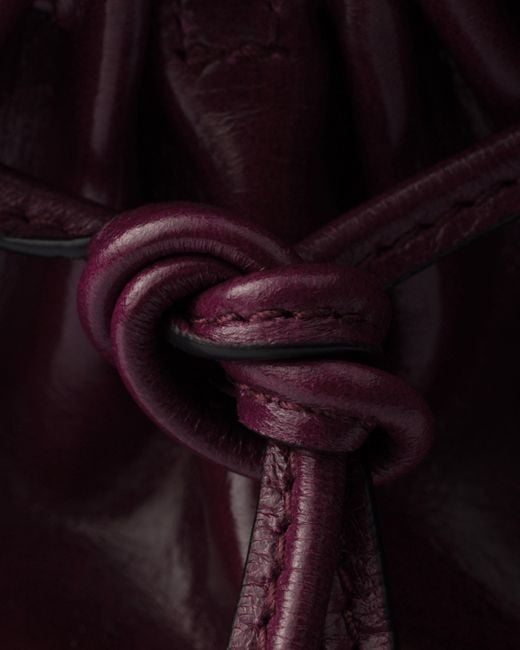 Prada Purple Bonnie Kleine Schultertasche Aus Leder