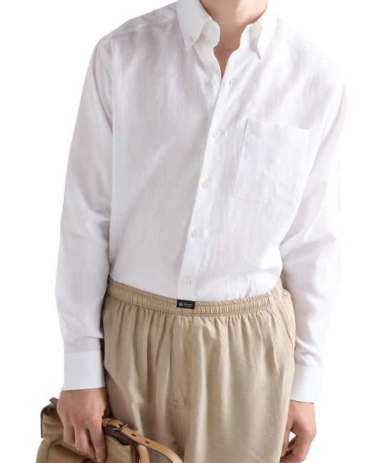 Camicia di Prada in White da Uomo
