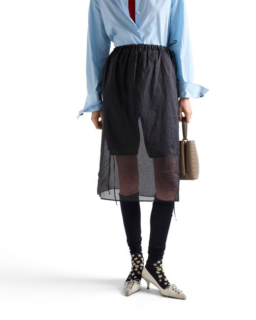 Bermuda di Prada in Black