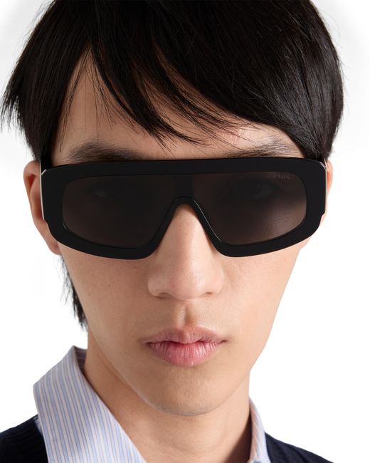 Prada Multicolor Sunglasses With Triangle Logo for men