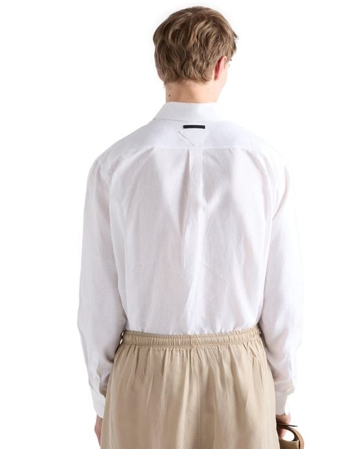 Camicia di Prada in White da Uomo