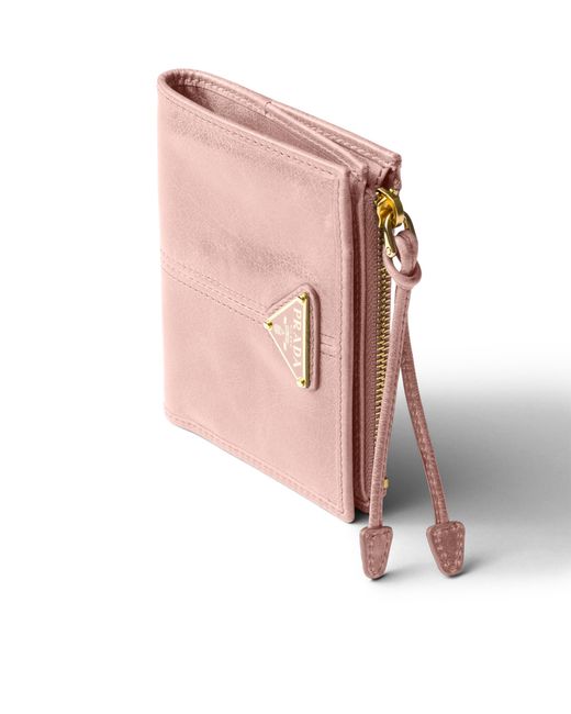 Prada Pink Small Leather Wallet