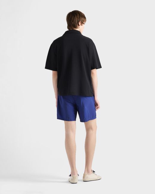 Short De Bain En Re-Nylon Prada pour homme en coloris Blue