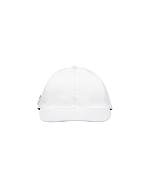Gorra Con Logo Triangular Prada de hombre de color White