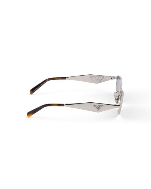 Prada White Sunglasses With Logo