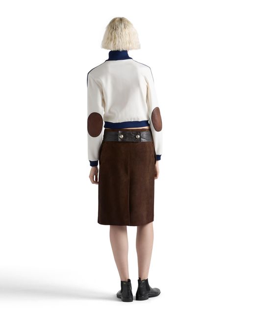 Prada Brown Suede Skirt