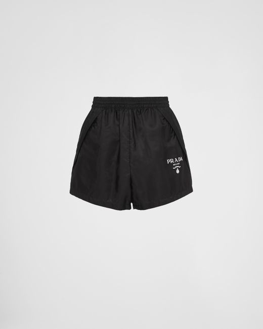 Prada Black Shorts Aus Re-Nylon