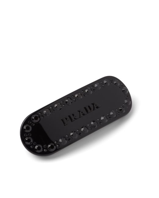 Prada Black Plex Hair Clip