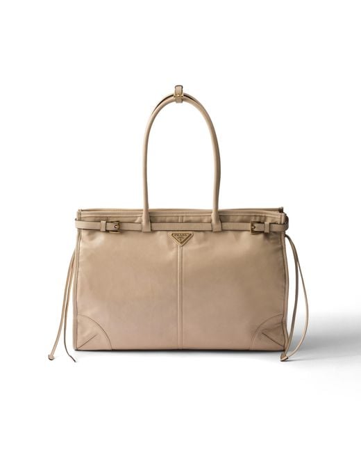 Borsa A Mano Bonnie Extra Large di Prada in Natural