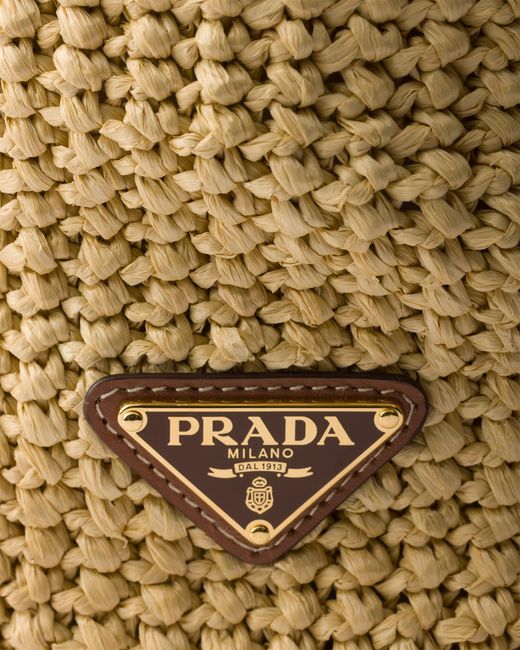 Prada Natural Crochet Tote Bag