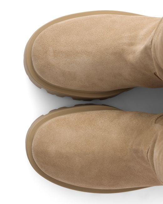 Prada White Suede Boots