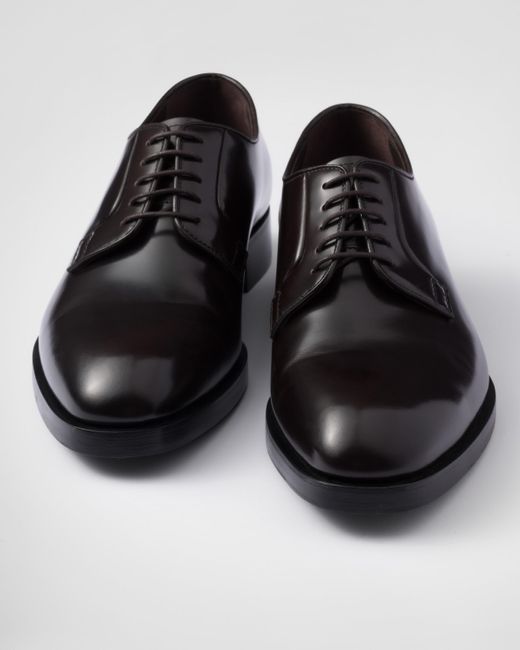 Prada Schnürschuhe Aus Gebürstetem Leder in Multicolor für Herren