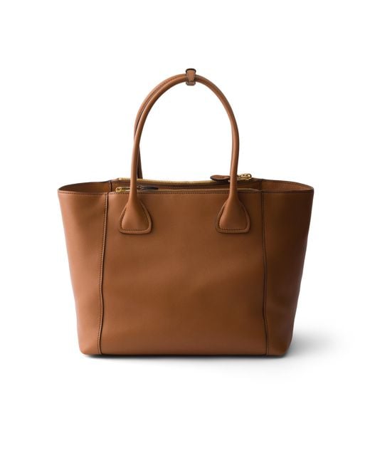 Borsa Shopping Large di Prada in Brown