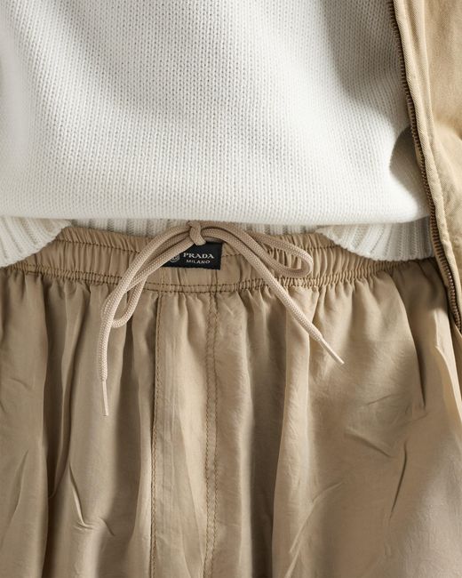 Prada Natural Silk Bermudas for men