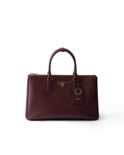 Prada Purple Galleria Large Saffiano Leather Bag