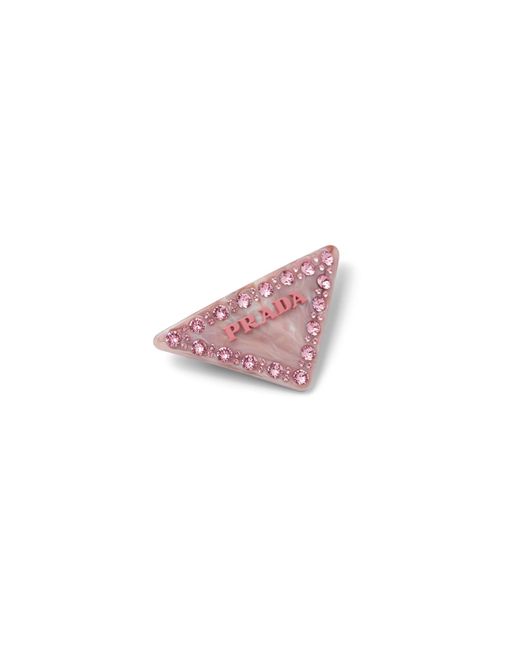 Prada Pink Plexiglass Hair Clip