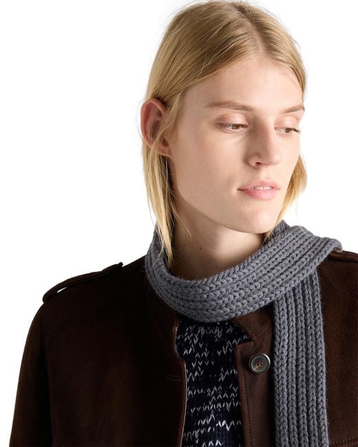 Prada White Wool Scarf
