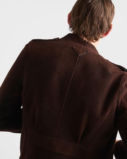 Prada Brown Suede Jacket for men