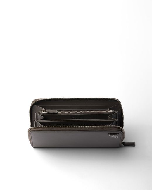 Prada Gray Saffiano Wallet for men