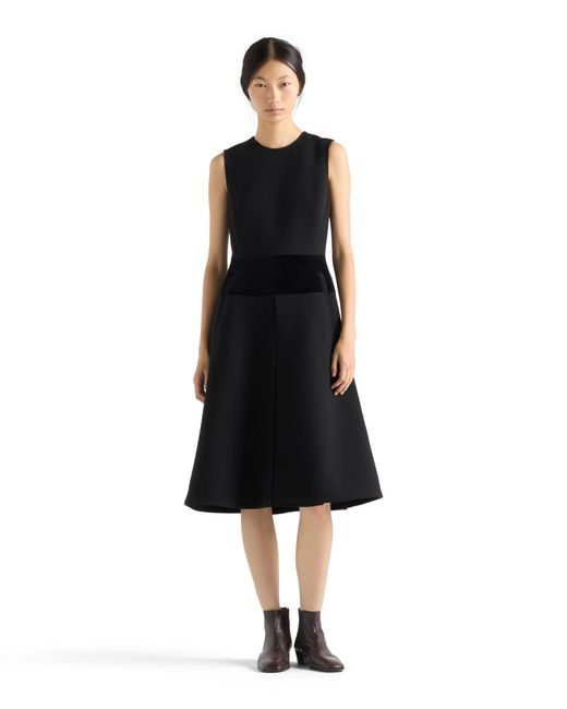 Prada Black Natté Fabric Dress