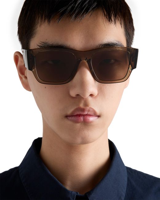 Prada Multicolor Sunglasses With Triangle Logo for men