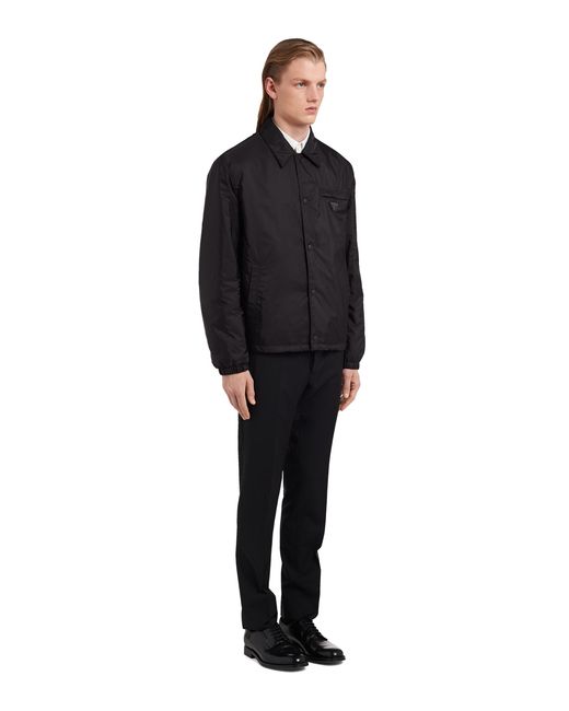 Prada Blue Re-Nylon Blouson Jacket for men