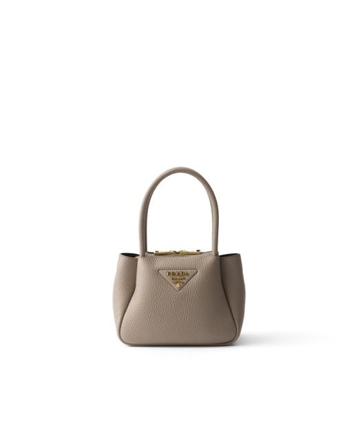 Borsa A Mano Liaison Mini di Prada in White