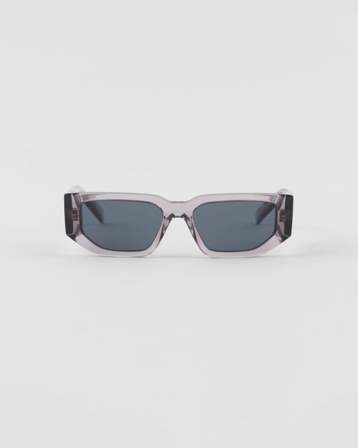 Prada Blue Sunglasses With Triangle Logo for men