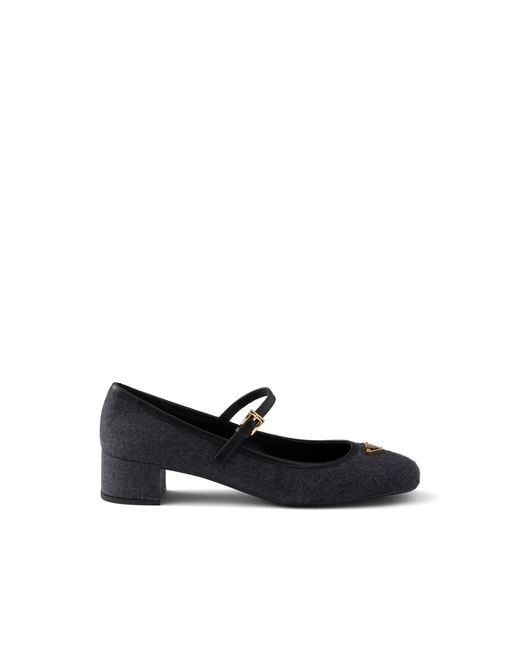 Prada Black Fabric Pumps