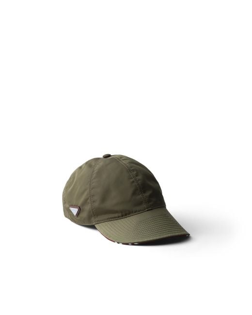 Prada Green Re-Nylon Baseball Cap