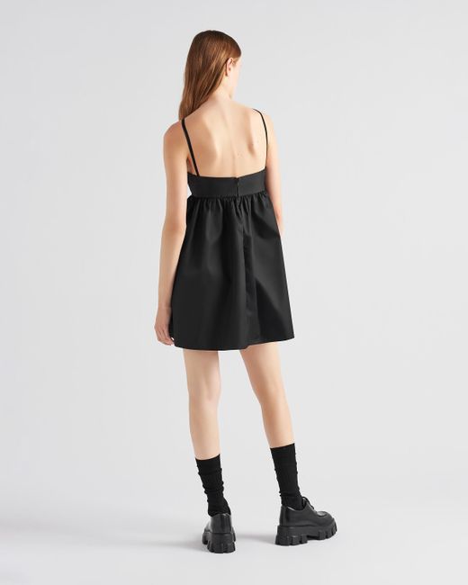 Prada Black Re-nylon Mini-dress