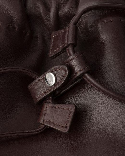 Prada Black Wish Nappa Leather Pouch, Briarwood