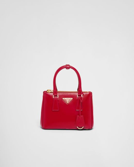 Prada Red Galleria Patent Leather Mini Bag