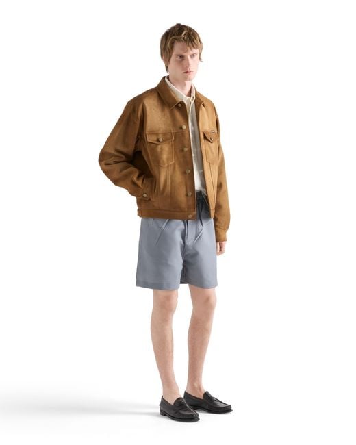 Prada Brown Suede Jacket for men