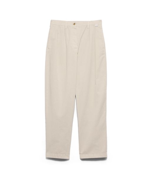 Prada White Old Gabardine Pants, Sand
