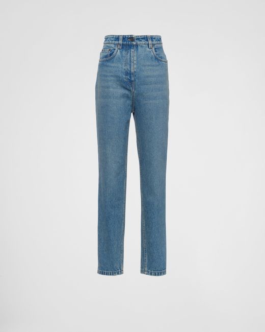 Prada Blue Five-pocket Denim Jeans
