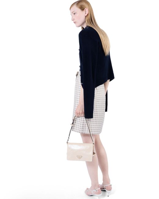 Prada Natural Leather Shoulder Bag